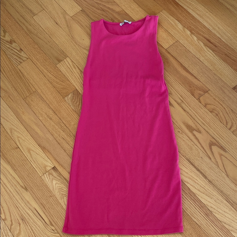 EUC Zara pink body con sleeveless dress